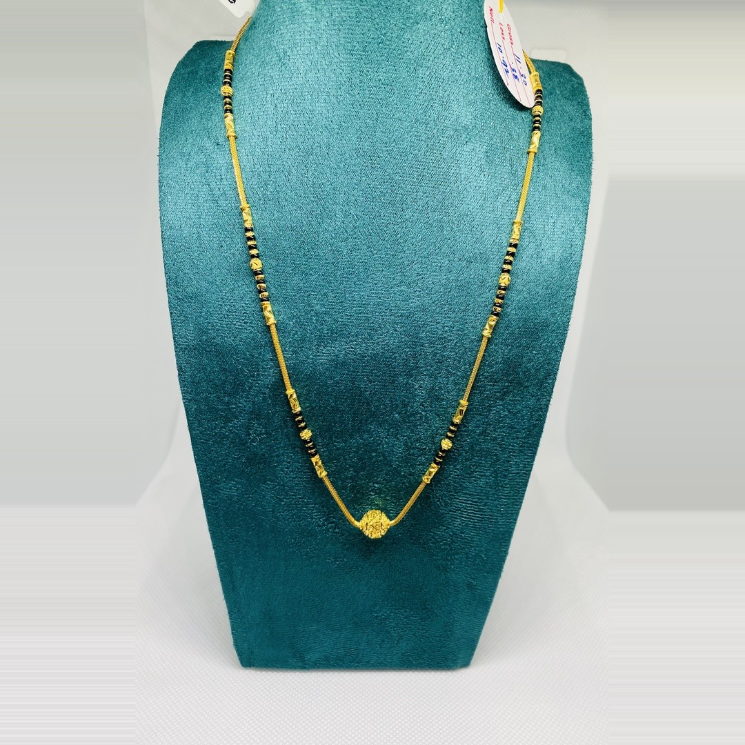 Golden Single Charm Mangalsutra