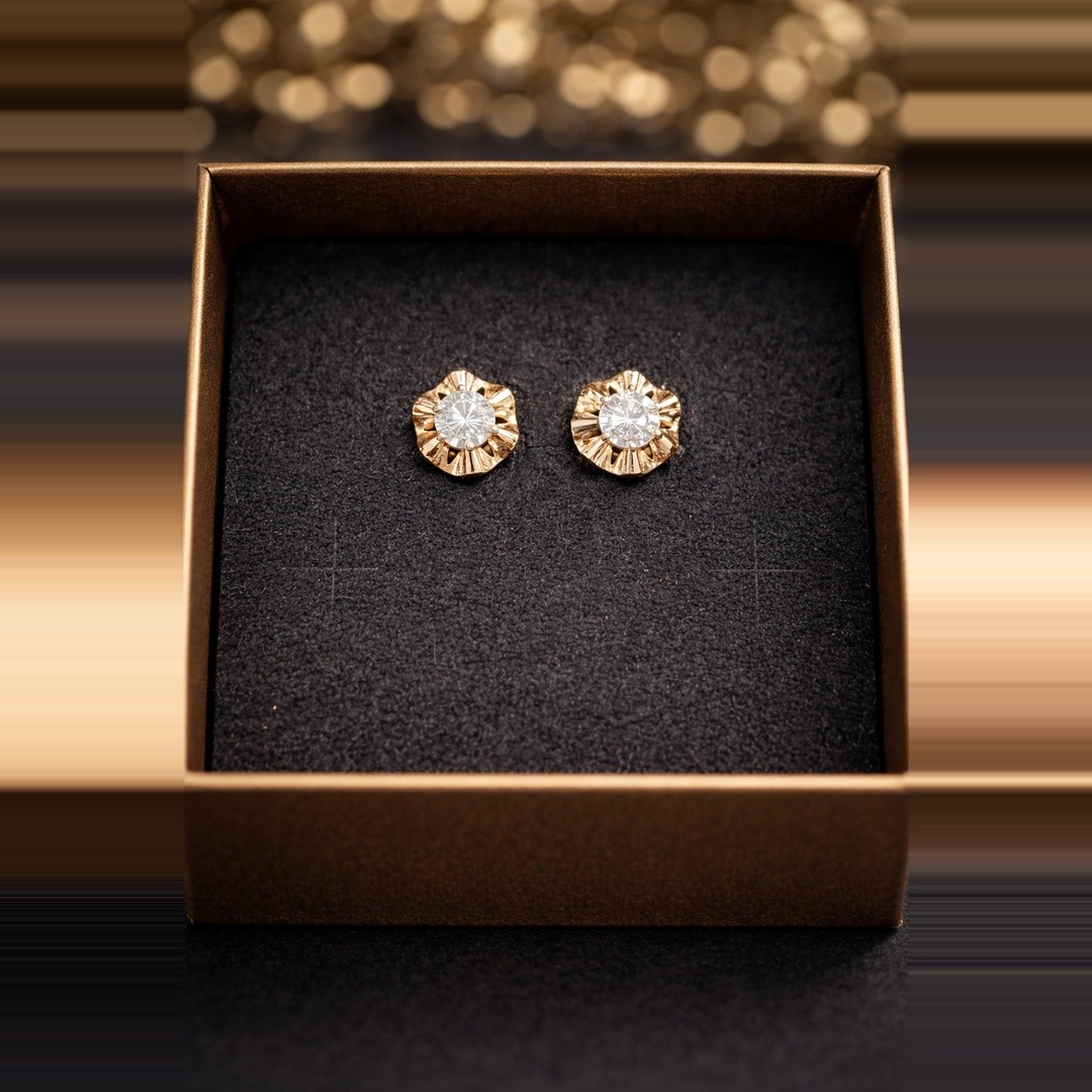 Sunburst Gold Earrings
