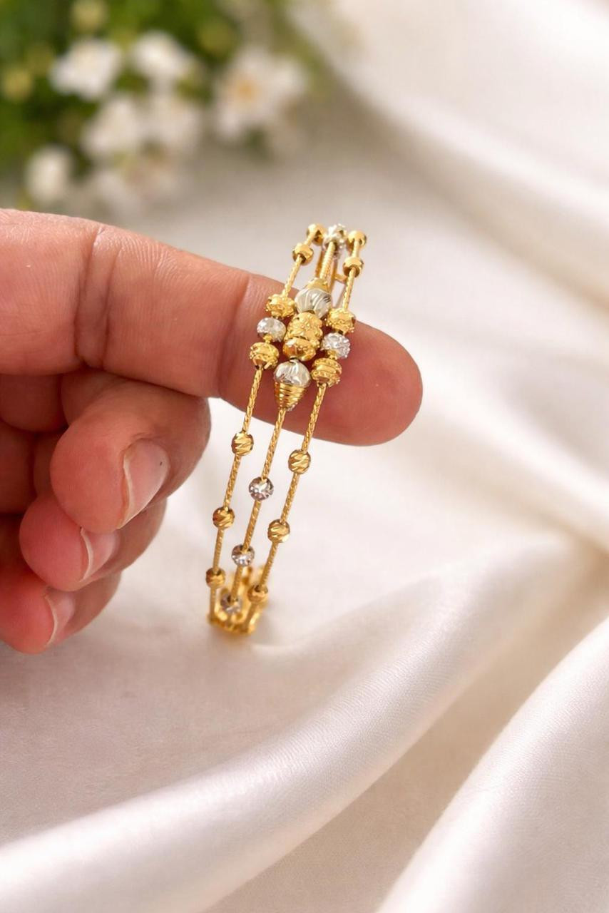 Minimal Gold Multi-Chain Bracelet for Women