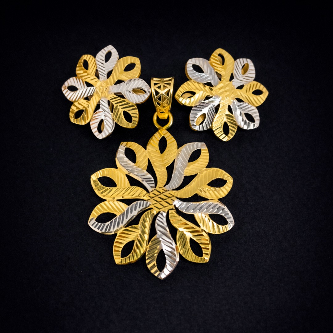 Floral Elegance Pendant Set
